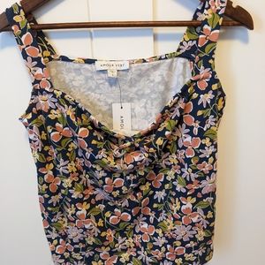 Amour Vert Floral Tank (S) NWT